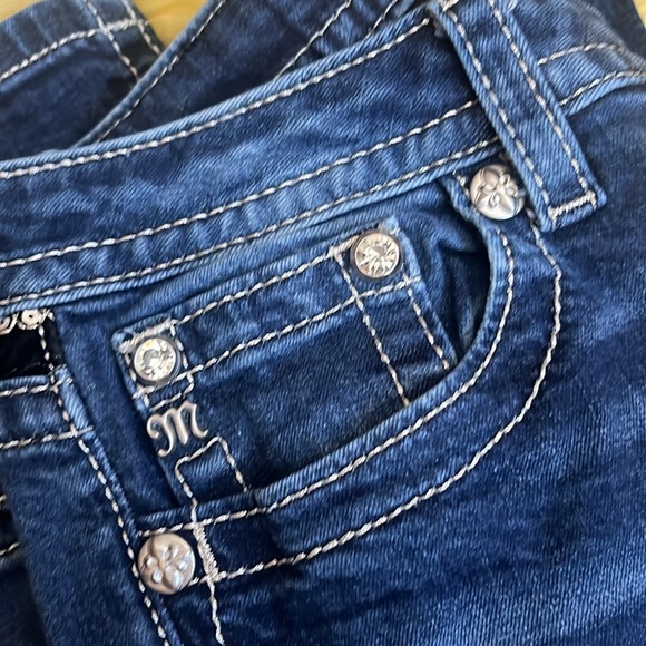 MISS ME CHLOE rhinestone bling boot cut jeans - Picture 8 of 8